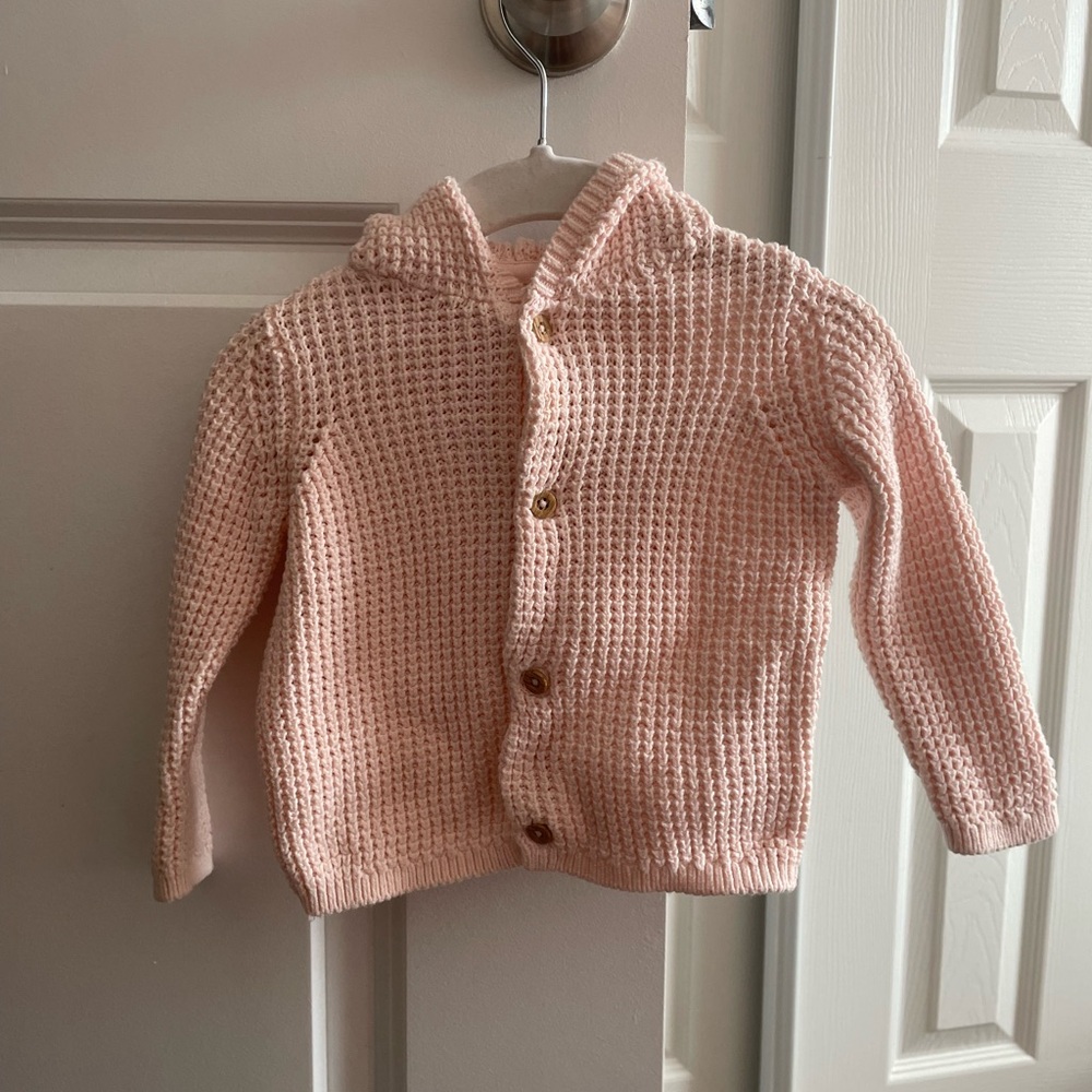Carter's Soft Pink Button-Up Sweater